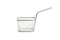 Корзинка с ручкой, 13x11 см h 9 см, нерж. сталь