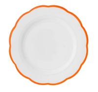 Тарелка мелкая с цветным кантом (оранжевый) Ø 27,5 см
