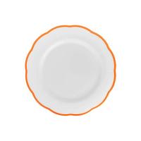Тарелка мелкая с цветным кантом (оранжевый) Ø 20,9 см