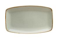 Тарелка прямоугольная 31*18 см фарфор цвет серый Seasons