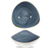 Салатник треугольный 0,60л d23,5см, без борта, Stonecast, цвет Blueberry