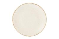 Тарелка 30 см безбортовая фарфор цвет бежевый Seasons