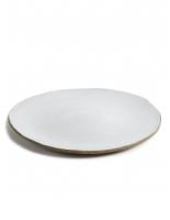 Тарелка D40см, H2см, цвет белый