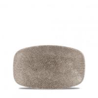 Блюдо прямоугольное 20х12,1см, без борта, цвет Raku Quartz Black, Studio Prints