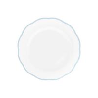 Тарелка мелкая с цветным кантом (голубой) Ø 20,9 см