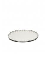 Тарелка мелкая D24см, H1,7см, цвет белый, Inku