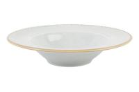 Тарелка глубокая 26 см с полями фарфор цвет серый Seasons