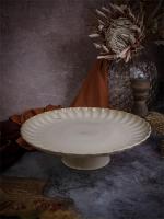 Блюдо для торта на ножке d 32 см h 8 см, Astera Pearl