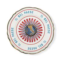Тарелка мелкая, декор "Карта Италии" D 26,5см, Bel Paese