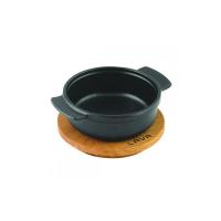 Сковорода с деревянным подносом(Ø)11cm.