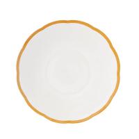 Салатник с цветным кантом (охра) Ø 23,7 см