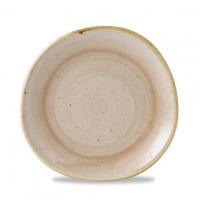 Тарелка мелкая "Волна" d21 см, без борта, Stonecast, цвет Nutmeg Cream