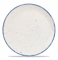 Тарелка мелкая 32,4см, без борта,  Stonecast Hints Indigo