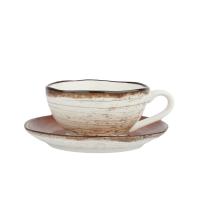 Пара кофейная 100  мл, фарфор P.L. cерия  WOOD-FUSION