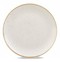 Тарелка мелкая 32,4см, без борта, Stonecast, цвет  Barley White