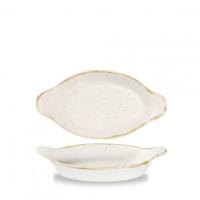 Форма для запекания овальная 23,2х12,5см 0,38л, с ручками, Stonecast, цвет Barley White