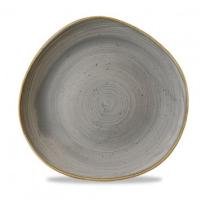 Тарелка мелкая "Волна" d28,6см, без борта, Stonecast, цвет Peppercorn Grey