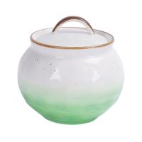 Сахарница, 400 мл,фарфор,зеленый цвет "The Sun" P.L.