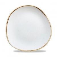 Тарелка мелкая "Волна" d26,4см, без борта, Stonecast, цвет Barley White