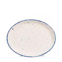 Блюдо овальное 25,4 см  Stonecast Hints Indigo
