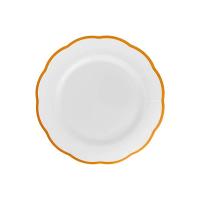 Тарелка мелкая с цветным кантом (охра) Ø 20,9 см