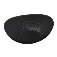 Салатник овальный 350 мл, 16см*11,5 см, h=6 см,серия "Black Raw Wood"  P.L. - ProffCuisine