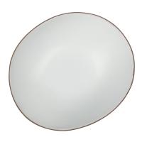 Блюдо/салатник 800 мл, 24.5*21.5cм, h=8cм,серия "White Matt Taiga"  P.L.